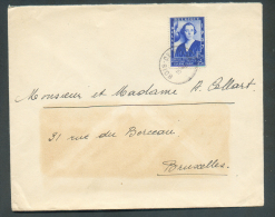 1Fr.75 Elisabeth Obl. Sc BOIS-de-BREUX Sur Lettre Vers Bruxelles  -  9315 - Storia Postale