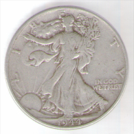 STATI UNITI HALF DOLLAR 1944 AG - 1916-1947: Liberty Walking (Liberté Marchant)