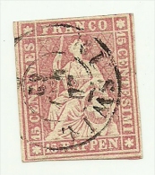 1854 - Svizzera 28 Helvetia C2658 - Gebraucht