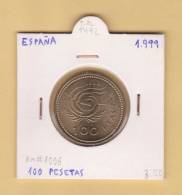 ESPAÑA /JUAN CARLOS I    100  PESETAS  Aluminio-Bronce 1.999  KM#1006  SC/UNC  DL-9492 - 100 Peseta