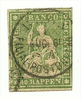 1854 - Svizzera 30 Helvetia C2659 - Usados