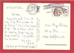 N° Y&T 1754   NICE     Vers   ROCHEFORT    Le    07 FEVRIER1974 (2 SCANS) - Covers & Documents
