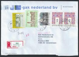 Registered Cover From Oroszlány To Netherlands; 18-09-1996 - Storia Postale