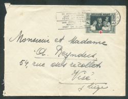 75 Centimes LEOPOLD III Et Enfants Royaux Obl. Mécanique De BRUXELLES 1 Sur Lettre Vers Visé.  9321 - Briefe U. Dokumente