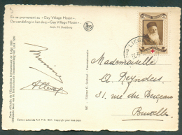 10 Centimes Henri Dunant Obl. Sc De LIEGE-EXPOSITION De L'EAU Sur C.P. Du 30-5-1938 Vers Bruxelles.  9323 - Lettres & Documents