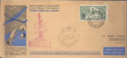 SABENA SPECIAL  MEMORIAL FLIGHT  TO WASHINGTON,USA 1946 - Sonstige & Ohne Zuordnung