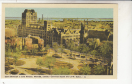 Montreal Carré Dominion Et Gare - Moderne Ansichtskarten
