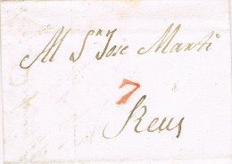 5133. Carta Entera Pre Filatelica VILLANUEVA Y GELTRU (barcelona) 1841 - ...-1850 Prephilately