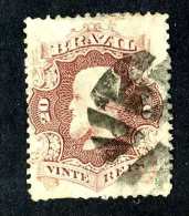 4873x)  Brazil 1866 - Scott # 54 ~ Used ~ Offers Welcome! - Usati