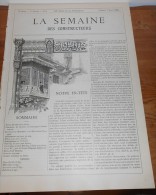 La Semaine Des Constructeurs. N°6. 7 Août 1886. Hôtel , Avenue Marceau à Paris. - Magazines - Before 1900