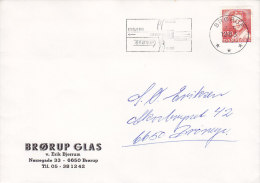 Denmark BRØRUP GLAS, BRØRUP 1983 Cover Brief  Königin Queen Margrethe II. - Briefe U. Dokumente