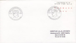 Denmark Sonderstempel FREDERIKSHAVN Tag Der Briefmarke Day Of Stamp Jour De Timbre 1992 Cover Brief - Cartas & Documentos