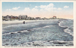 Surf And Beach Showing Clarendon Hotel Seabreeze Florida - Daytona