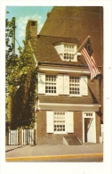 Cp, Etats-Unis, Philadelphia, Betsy Ross House, écrite - Philadelphia