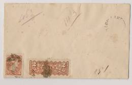 CANADA - 1891 REGISTERED COVER - Victoria Stamp Yvert # 30 + REGISTERED Stamp Yvert # 1 - Address Unreadeble - Storia Postale