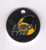 Jeton  De  Caddie   EUROTYRE   Verso  AUTO  SERVICE  LESNEVIEN - Jetons De Caddies