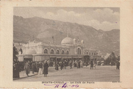 24-Montecarlo-Principato Di Monaco-Le Cafè De Paris-v.1906 X Padova - Casino