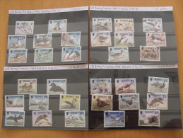 COLLECTION COMPLETE JERSEY OISEAUX 1997/199  32 TIMBRES DIFFERENTS - Collections, Lots & Series