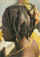 AFRICA, AFRICAN HAIR-DRESSING,WOMAN, ETHNICS, Old Postcard - Non Classés