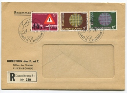 Lettre Recommandé Jour D'Emission 1970 - Lettres & Documents