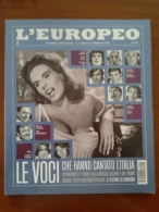 LE VOCI  CHE HANNO CANTATO L´ITALIA L´EUROPEO PERIODICO BIMESTRALE N1anno2 Febbraio 2003 - Musica