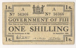 ÎLES FIDJI - 1 SHILLING 1942 - Pick 49a - Fiji