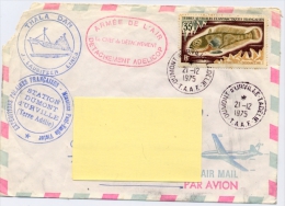 TRES RARE ENVELOPPE EXPEDITION DUMONT D´URVILLE EN TERRE ADELIE - Storia Postale