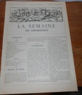 La Semaine Des Constructeurs. N°10. 4 Septembre 1886. Une Villa à Carlsruhe, Grand Duché De Bade. Eglise à Calais. - Revues Anciennes - Avant 1900