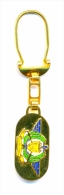 CYPRUS . NATIONAL GUARD HIGHEST SPORTS COUNCIL , Gold Plated Rare Key Chain - Altri & Non Classificati