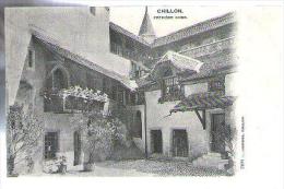 Jolie CP Ancienne Suisse Chillon Première Cour - Ed Anderegg 2204 - écrite 13-09-1905 - Premier