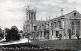 Cheltenham. Boy's College And War Memorial. 1908 - Cheltenham