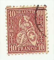 1867 - Svizzera 43 Helvetia Seduta C2663 - Used Stamps
