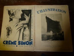 5 Novembre 1932 Le NORMANDIE  Couverure Et Pages Afférentes Au Sujet. - Boten