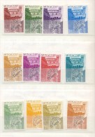 16 TIMBRES ** 1976  TOUR DE L'HORLOGE AVEC SURCHARGE AFFRANCHISSEMENT POSTES - Prematasellado