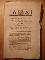 BULLETIN DES LOIS De 1794 - CONCOURS LIVRES ELEMENTAIRES VOITURE TRIBUNAL REVOLUTIONNAIRE AURILLAC MOISSONNEUR LABOUREUR - Décrets & Lois