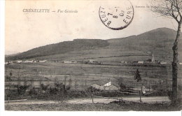 Chénelette (Lamure-sur-Azergues- Rhône)-1909-Vue Générale-Eglise -Village Et Le Mont Tourvéon -Edit. Lemonon, Macon - Lamure Sur Azergues
