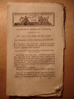 BULLETIN DES LOIS De 1798 - CHEPTEL BAIL BAUX - DESERTEURS REQUISITION - BATIMENTS MILITAIRES - SAINT DOMINGUE - TOURS - Decretos & Leyes