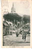 Auxi-le-Château (Abbeville-Amiens-Pas De Calais)-1933-L'Eglise-Animée-Edit. Dépersin, Tabac - Auxi Le Chateau