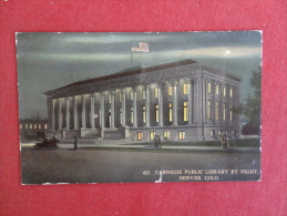 - Colorado > Denver  Night View Library 1915 Cancel  Ref-1078 - Denver