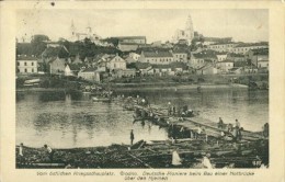 Grodno Hrodna Belarus Pioniere Bauen Brücke über Den Njemen 25.8.1916 Feldpost - Belarus