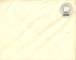 British Post Office In Turkey 40 Paras Mint Stationary Cover - Levante Británica