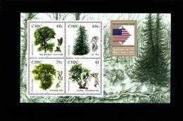 IRELAND/EIRE - 2006 IRISH TREES MS OVPT WASHINGTON WORLD PHIL. EXIBITION MINT NH - Hojas Y Bloques