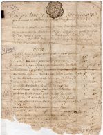 VP46- CALORGUEN 1766 - Acte De Compte - Seals Of Generality