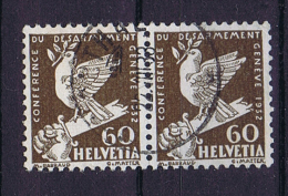 Switserland: 1932, Mi 254 Used Pair - Gebraucht