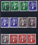 Switserland: 1939, Mi 344 - 355   Used - Gebraucht