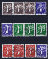Switserland: 1939, Mi 344 - 355   Used - Used Stamps