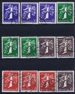 Switserland: 1939, Mi 344 - 355   Used - Used Stamps