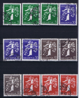 Switserland: 1939, Mi 344 - 355   Used - Usados