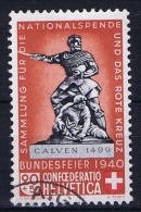 Switserland: 1940, Mi 366 A Braunlich Rot  Used I - Usados