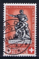 Switserland: 1940, Mi 366 A Braunlich Rot  Used I - Gebraucht